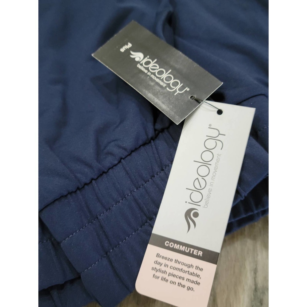 Ideology Womens Plus Size Zip Up Hoodie Mesh Indigo Sea 3X - Picture 8 of 10